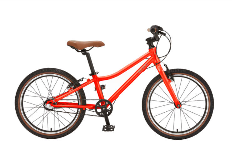 20インチ子供自転車｜軽量ベルトドライブ＆本格仕様 wimo kids 20（Tomato）｜元気なカラーが目を引くトマトレッドのキッズバイク – wimo online store
