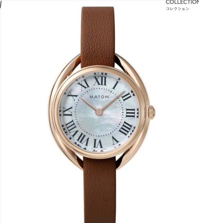MATOW マトウ SHIKI ROUND ROSE GOLD 白亜 _ AKI アキレア レディース 腕時計 ブランド 女性 おしゃれ
