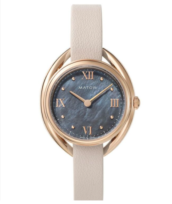 MATOW マトウ SHIKI ROUND ROSE GOLD 藍炭 _ FUYU ホワイトペッパー レディース 腕時計 ブランド 女性 おしゃれ