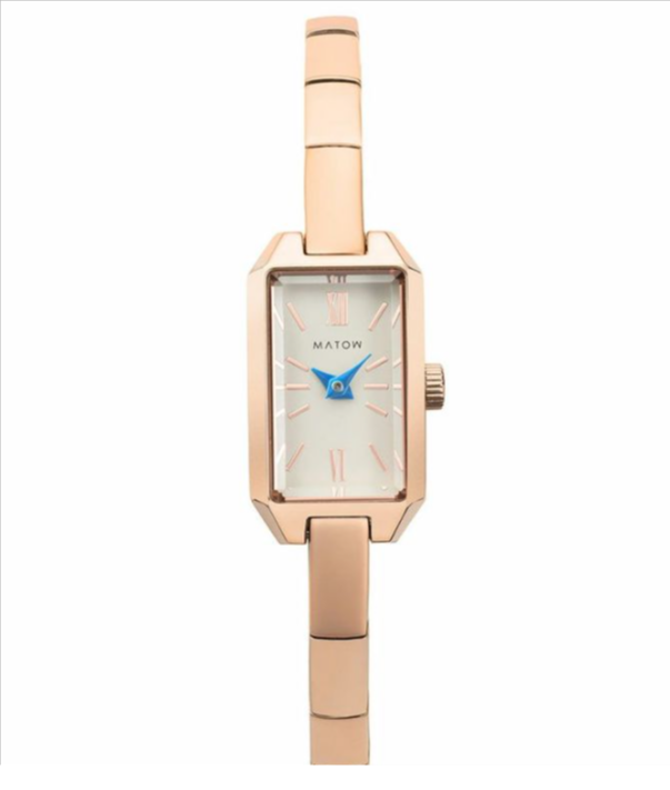 MATOW マトウ TSUKI 清月 _ MINI SQUARE ROSE GOLD WHITE レディース 腕時計 ブランド 女性 おしゃれ